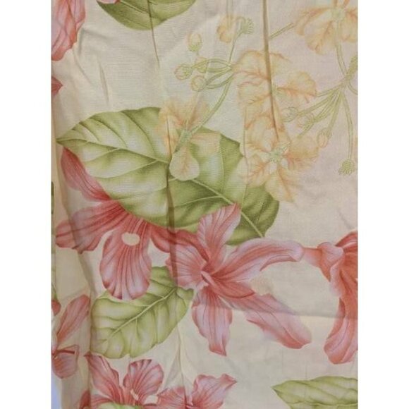 Kaua'iana Top Aloha Hawaiian Shirt Yellow Floral - Picture 7 of 10